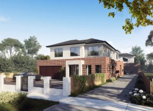 Contemporary 4-bedroom townhouses, double garage, pleasant backyard area