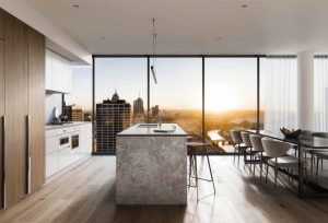 Poised above the Yarra River and Southbank Skyline